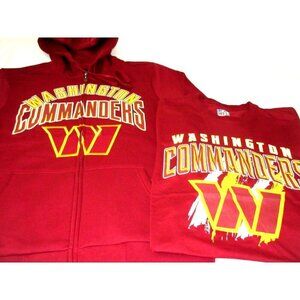 Washington Commanders NFL G-III Men's Hoodie T Shirt Combo Burgundy Gold NWT